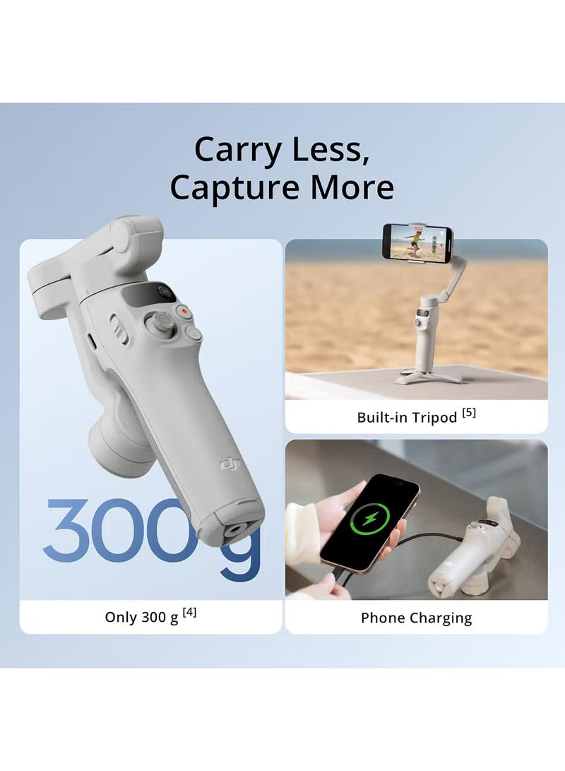 Osmo Mobile 7 Gimbal Stabilizer for iPhone, Android, Built-in Tripod, Ultra-Light