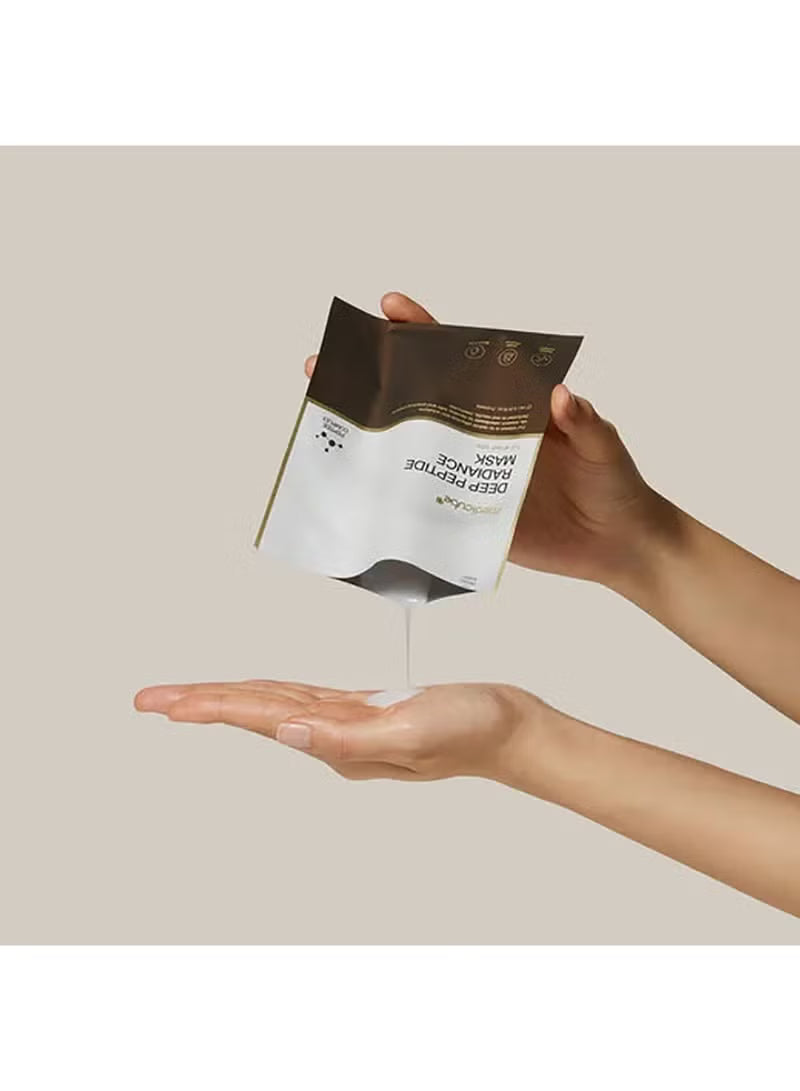 Deep Peptide Radiance Mask, Hydrating & Firming Sheet Mask with Quadruple Peptide Complex